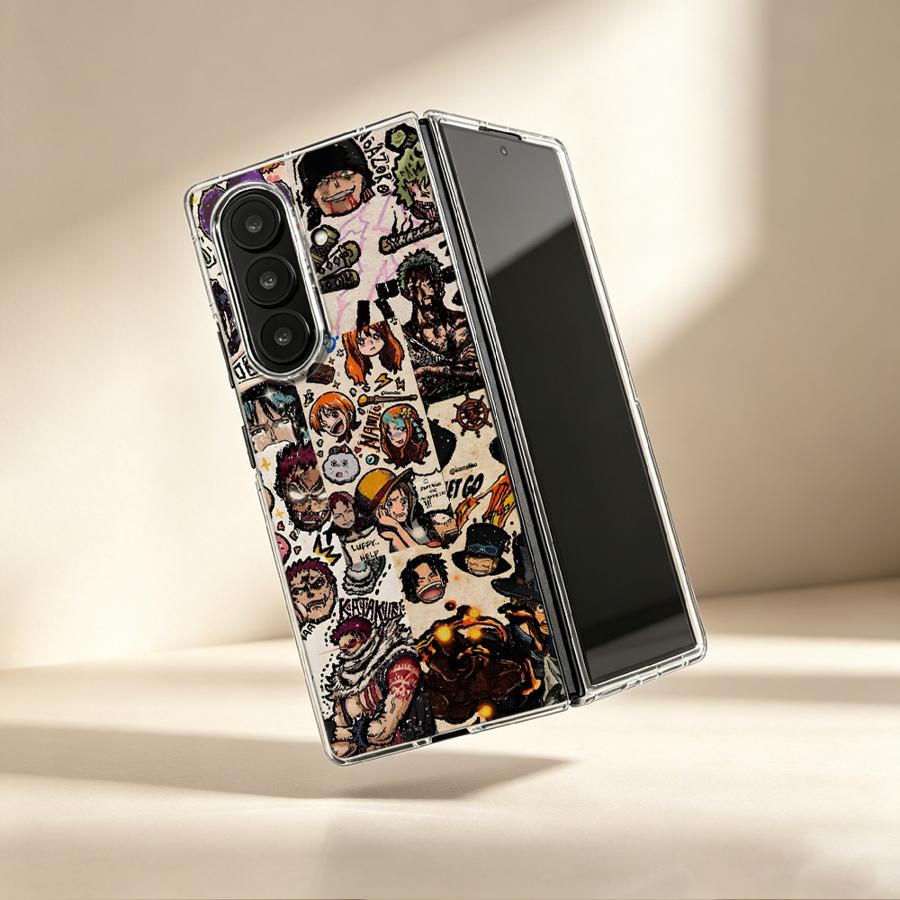 Phone Cases Z Fold 5 - Crew Bond Luffy Case for Samsung