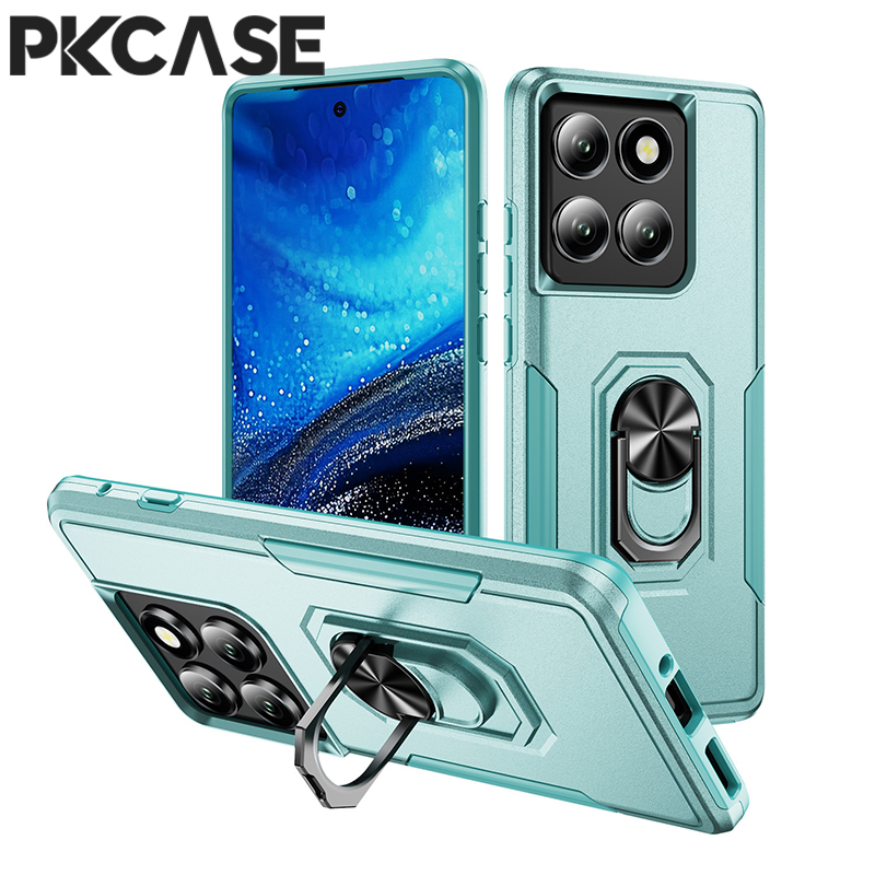 Phone Cases Motorola Edge 2025 - PKCASE Shockproof Ring Bracket Phone Case